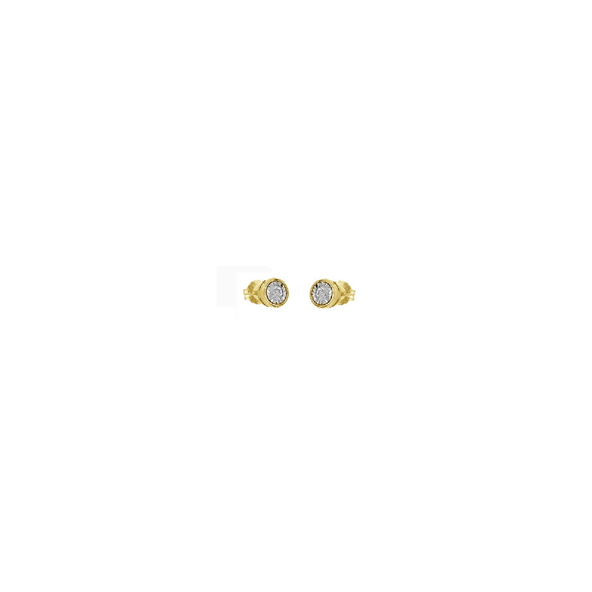 Par Aros Punto de Luz de Oro Diamante - 549303 0,05PTS