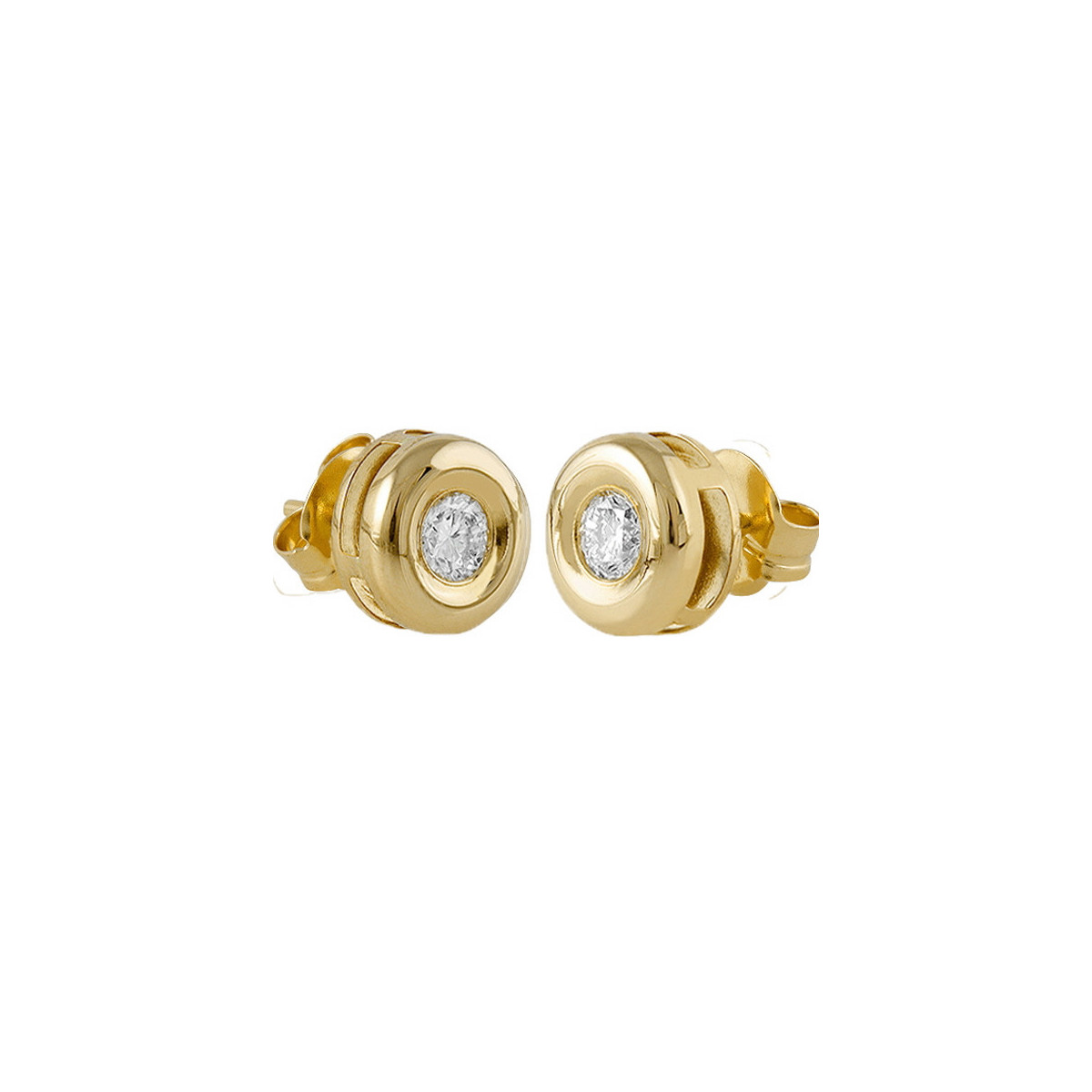 Par Aros Punto de Luz Oro Diamante - 538850 0,34PTS
