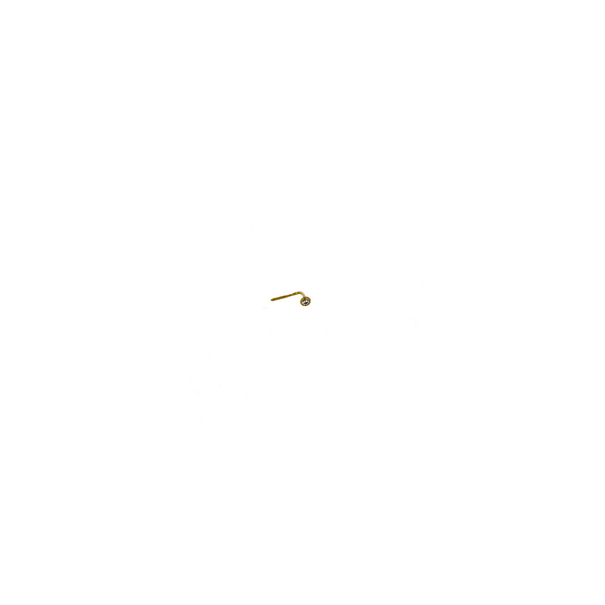 Pircing Arandela 2 mm Circonita de Oro - 3455