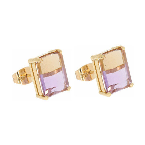 Par Aros de Oro Amarillo con Bolivianita - 4,80 PA BOL