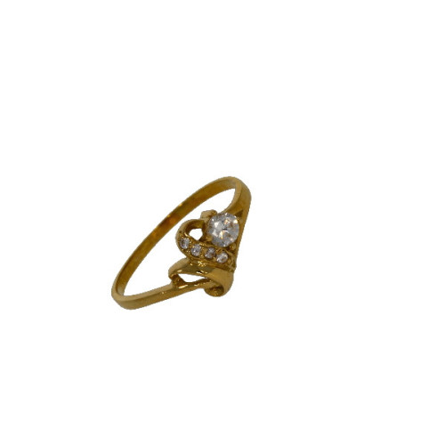 Anillo Corazon de Oro con Circon - AN17 1,50 +10$
