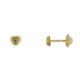 Par Aros Mini Corazon de Oro Ref 2758 - 2758
