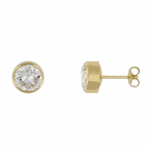 Par Aros Chaton Redondo de Oro 4 mm - 3503/4