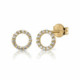 Par Aros Redondo Zicon de oro 4 mm - 11251/4