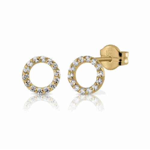 Par Aros Redondo Zicon de oro 4 mm - 11251/4