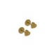 Par Aros Corazon Circon de Oro - 11254/5