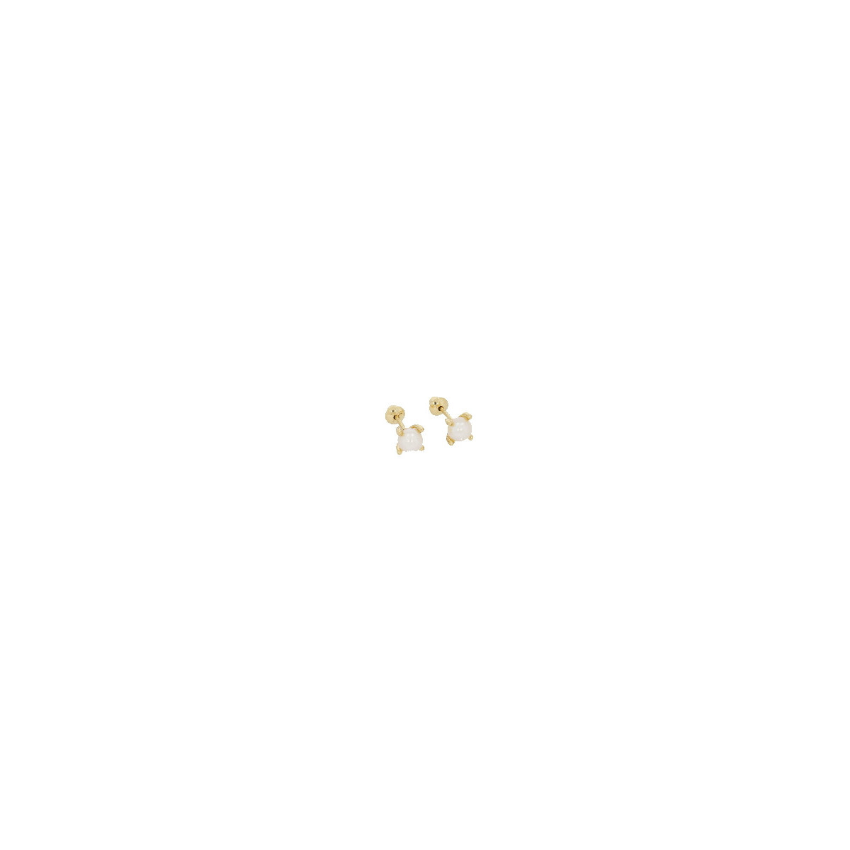 Par Aros de Oro con Perla - MV-F143