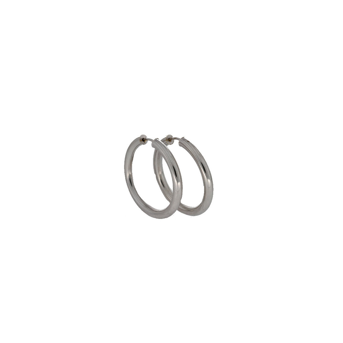 Par Aros Argollas de Oro Blanco - 403995 4,00 +30$