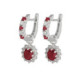 Par Aros de Oro Diamante Rubi - 546226 0,42PTS