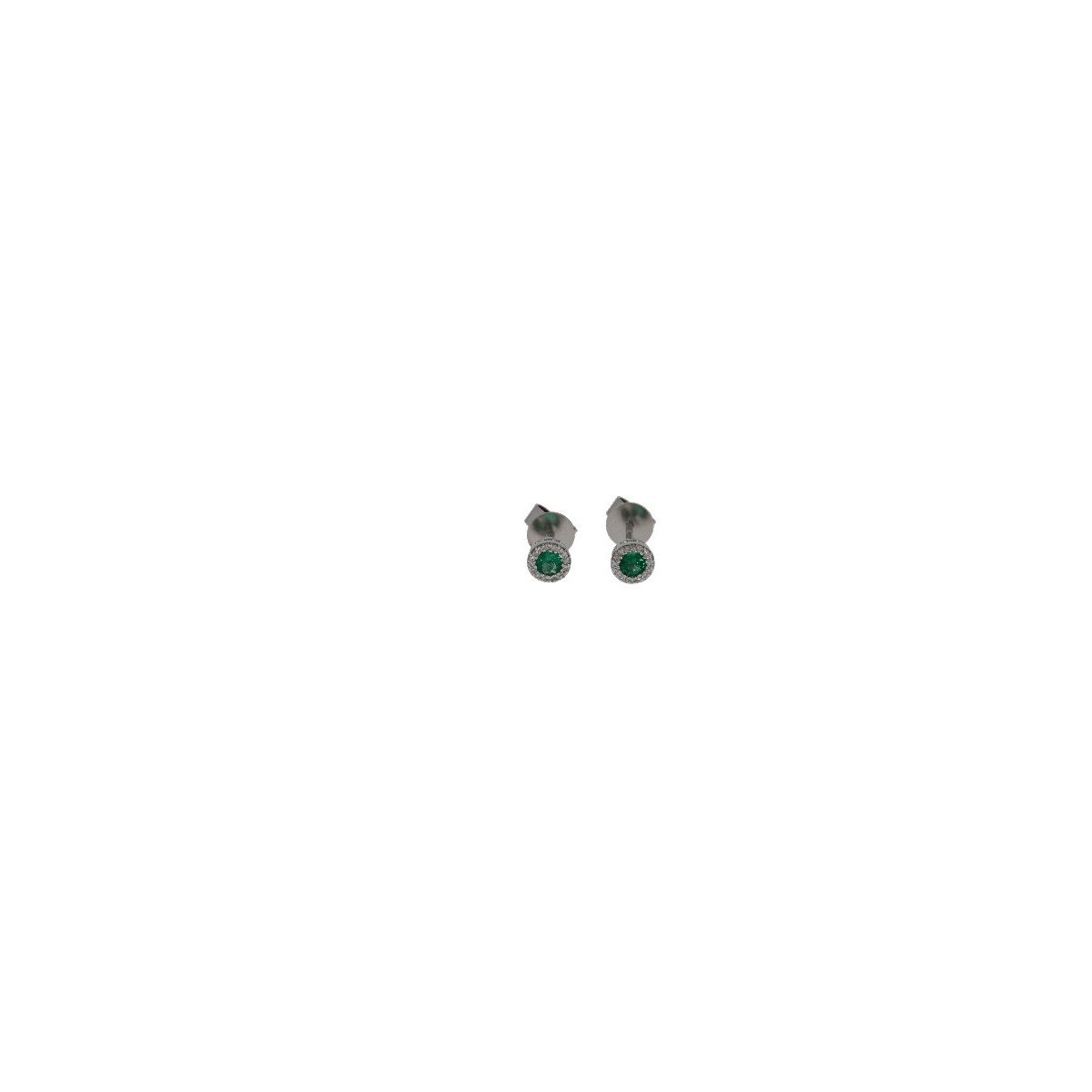 Par Aros Roseta de Oro Diamante Esmeral  - KP015018 0,10-0,22
