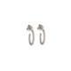 Par Aros Argolla de Oro Blanco Diamante - S1947386 0,222 PT
