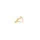 Anillo Corazon de Oro Amarillo - MT-15421 1,00 +15$