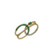 Anill ode Oro Circones Blancos y Verdes - 10188292 2,00 +56$
