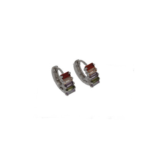 Par Aros Arogolla Circones Colores Plata - 00014-00