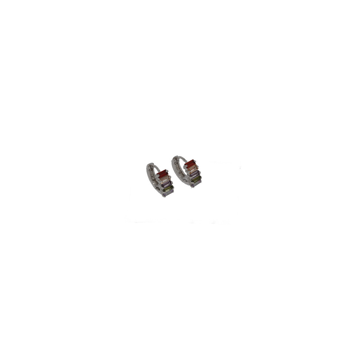 Par Aros Arogolla Circones Colores Plata - 00014-00