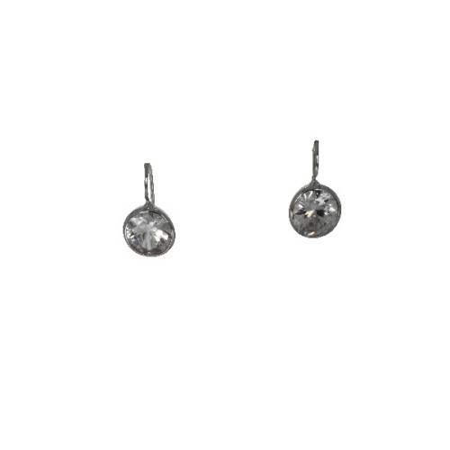 Par Aros Colgante Punto de Luz de Plata - 000013-04