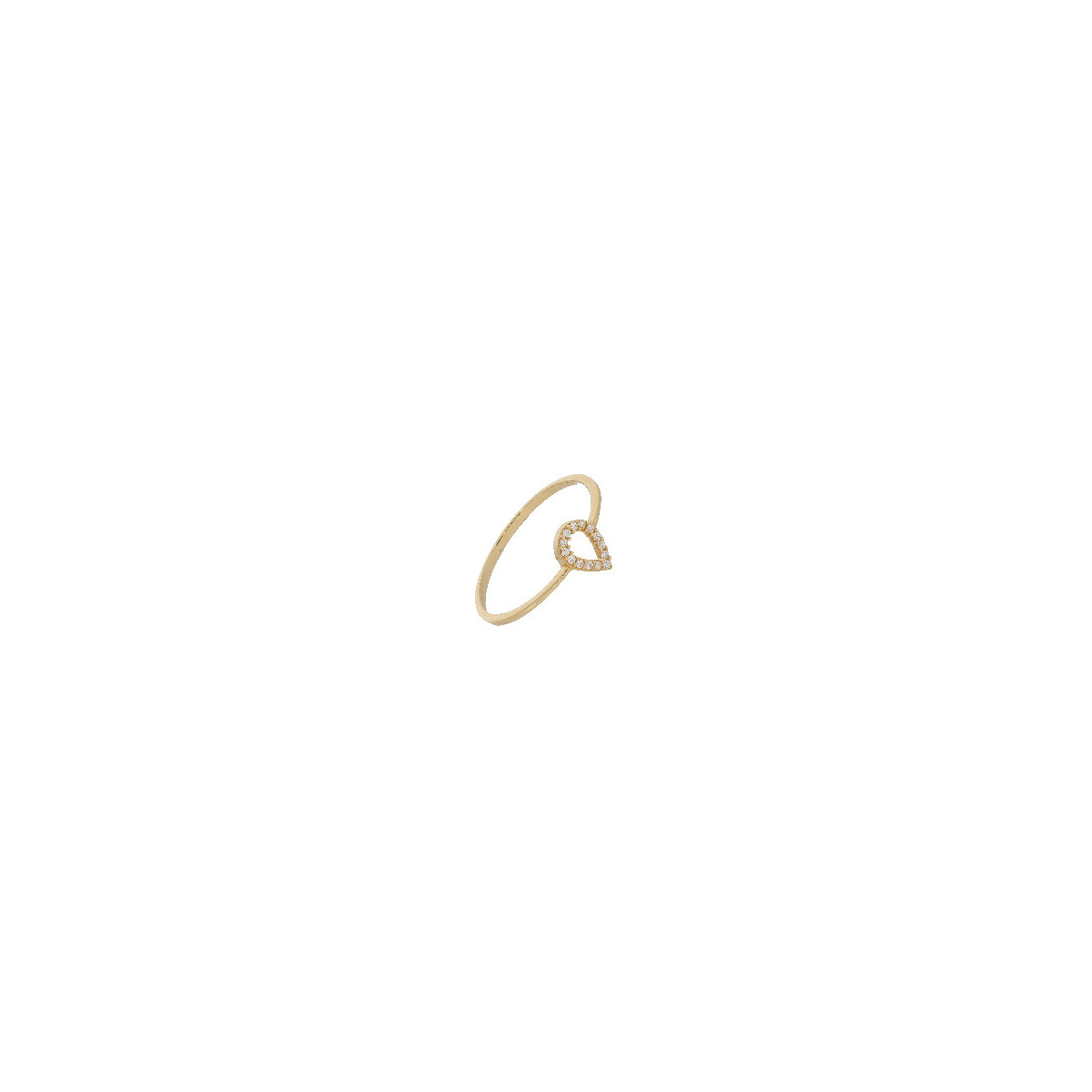Anillo Gota de Oro Circon - MT-12760 1,30 +20$