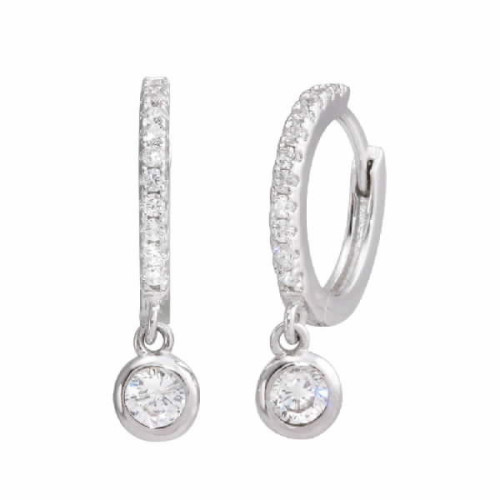 Par Aros Argolla de Plata con Circones - STE01210