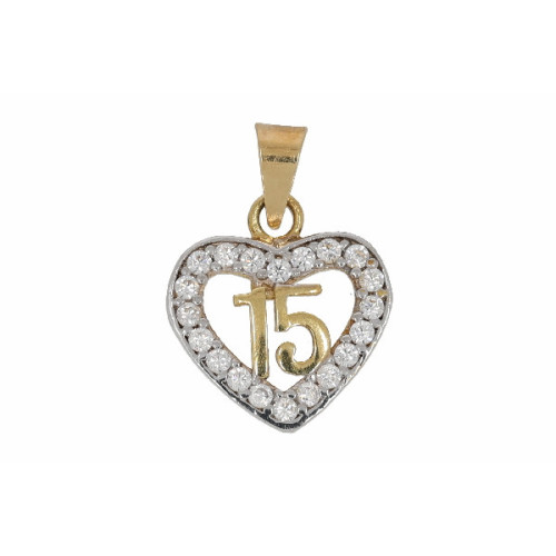 Pendiete Corazon de Oro - 1,10 +10$