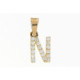 Inicial N de Oro con Circones - INICIAL N
