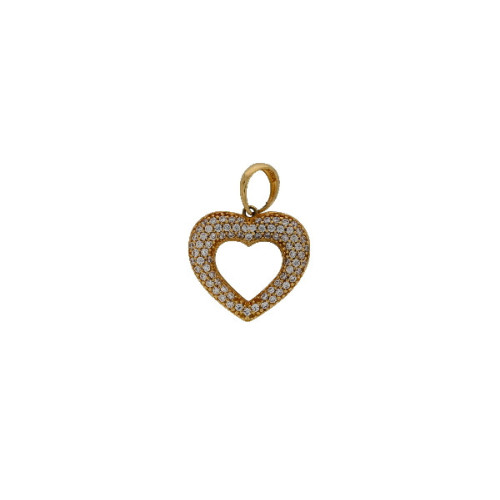 Pendiente Corazon de Oro Circon - 56527 2,10 +30$