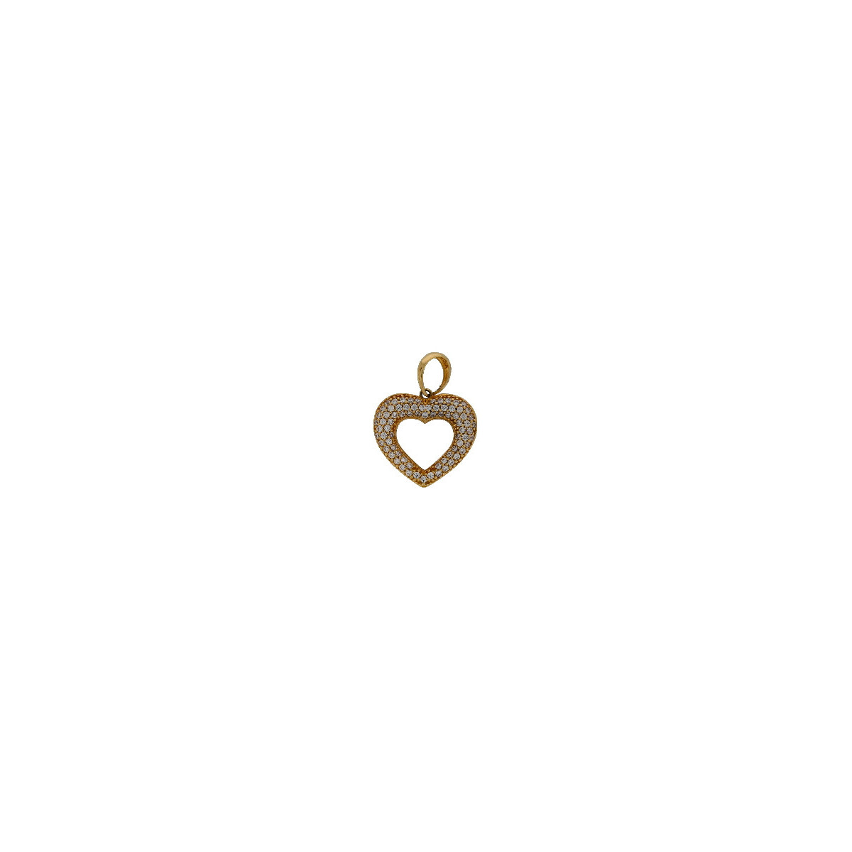 Pendiente Corazon de Oro Circon - 56527 2,10 +30$
