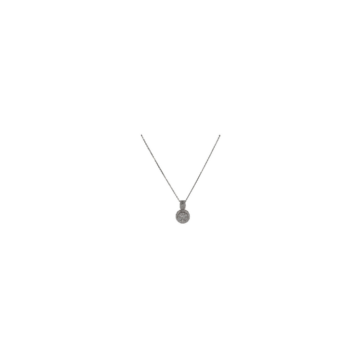 Gargantilla Roseta de Oro Diamante - PD097613-118 0,60