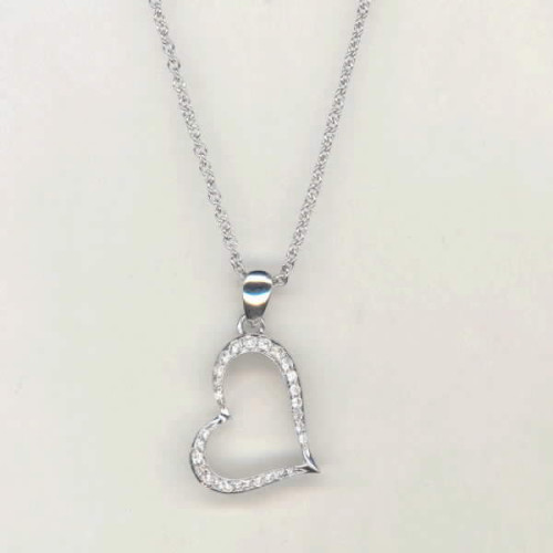 Gargantilla Corazon con Brillante - R2238GB2