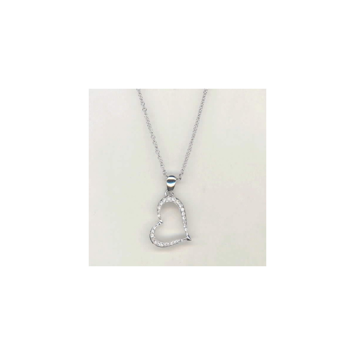 Gargantilla Corazon con Brillante - R2238GB2