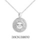 Gargantilla Pendiente Circulo Oro Diaman - 540286 0,16-0,24PTS
