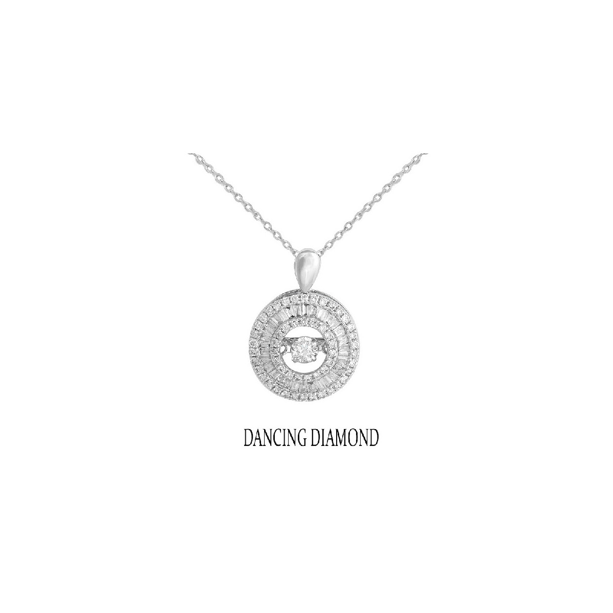 Gargantilla Pendiente Circulo Oro Diaman - 540286 0,16-0,24PTS