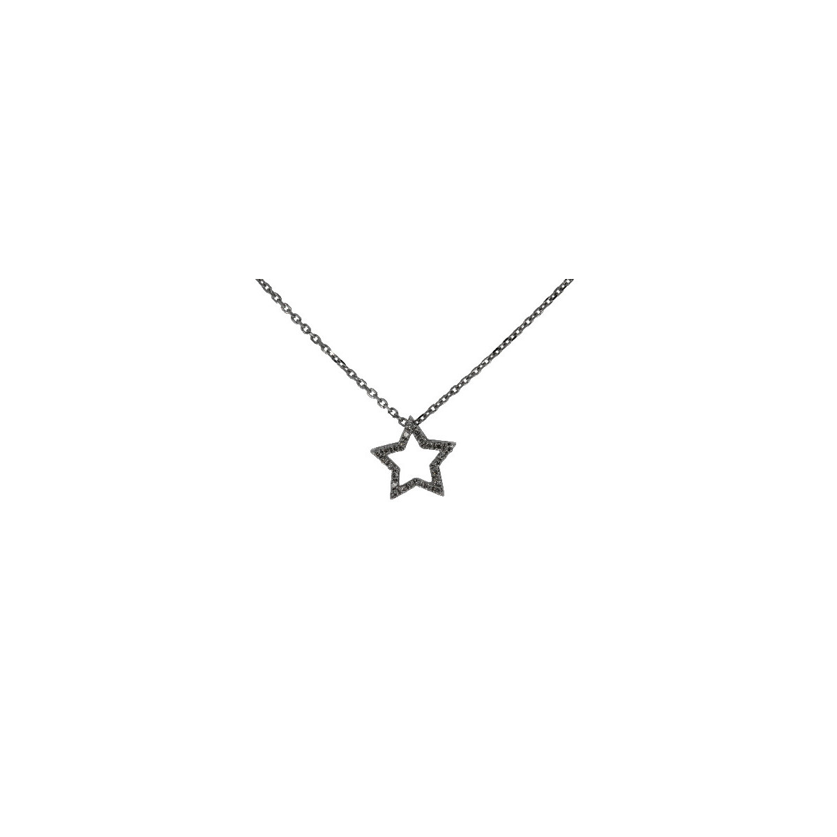 Gargantilla Estrella de Oro Diamantes - KL024916 0,05PTS