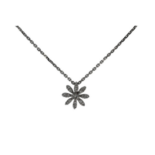 Gargantilla Girasol de Oro Diamante - KL024937 0,08PTS