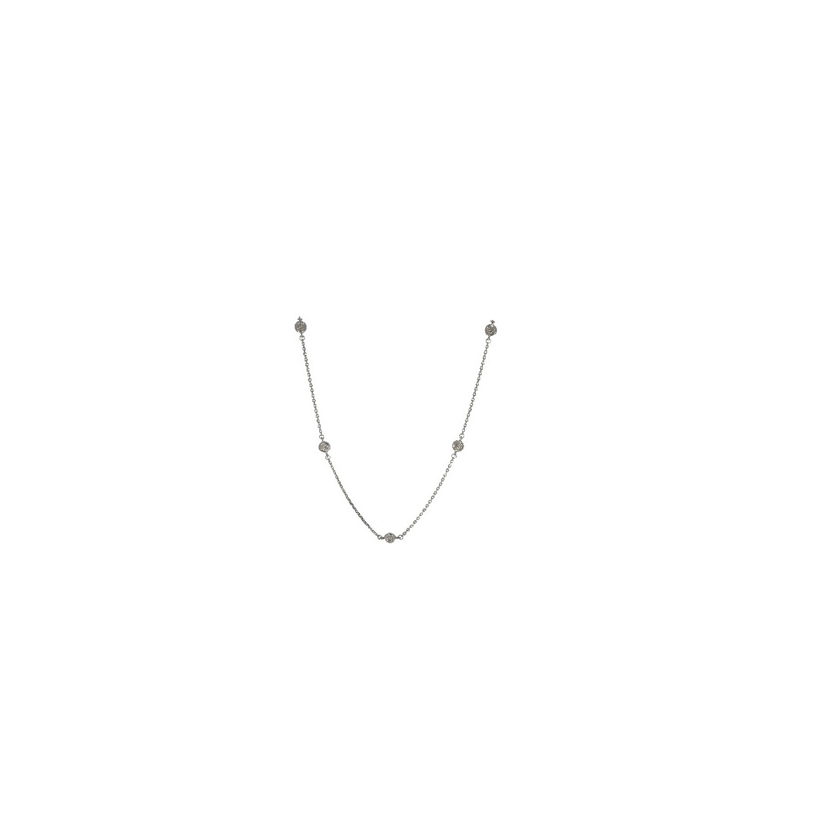 Gargantilla Punto de Luz Diamante - PD040874-118 0,43