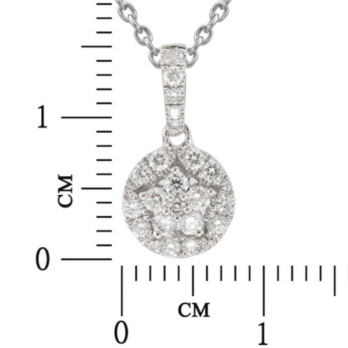 Cadena con Pendiente Roseta Oro Diamante - DPD7058S01MH18W 0,27