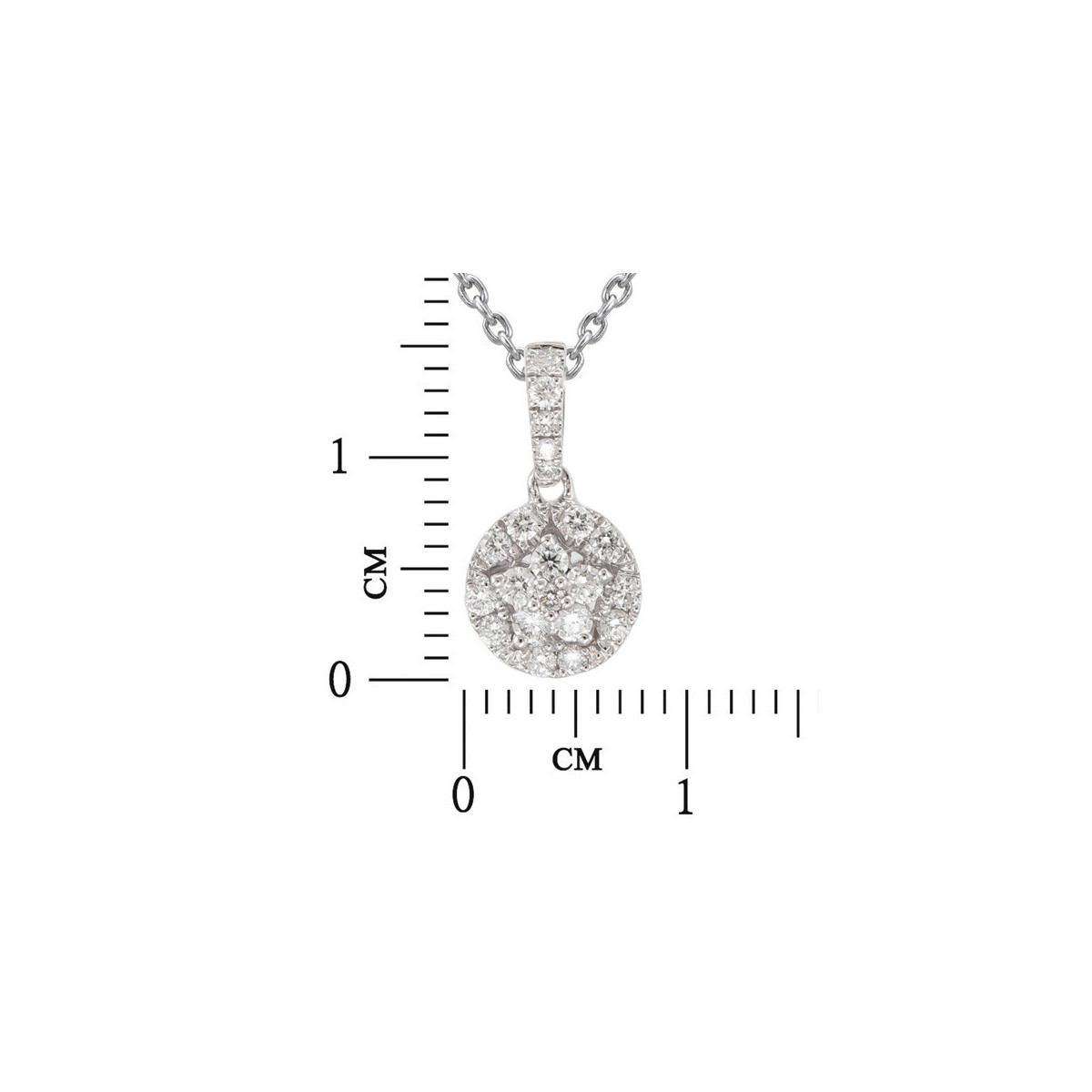 Cadena con Pendiente Roseta Oro Diamante - DPD7058S01MH18W 0,27