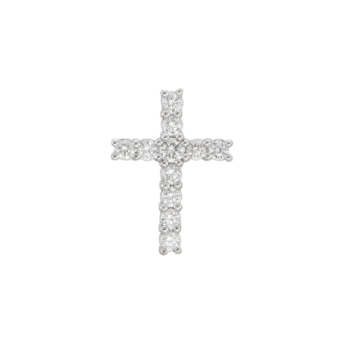 Cadena con Cruz de Oro Diamante - DP45897R01H18W 0,19