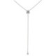 Gargantilla de Oro Blanco Diamante - DNJ332R01H18W 0,41
