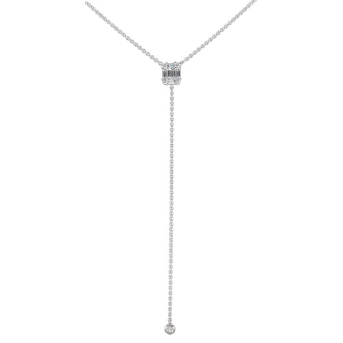Gargantilla de Oro Blanco Diamante - DNJ332R01H18W 0,41