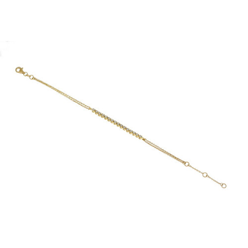 Pulsera Tenis Mitad Oro Amarillo Diamant - BC042587-02-2 0,32