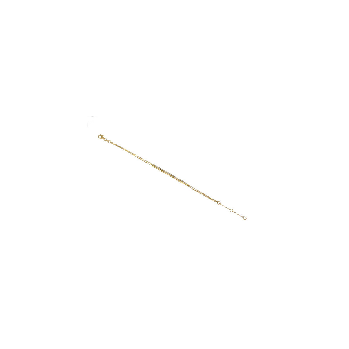 Pulsera Tenis Mitad Oro Amarillo Diamant - BC042587-02-2 0,32