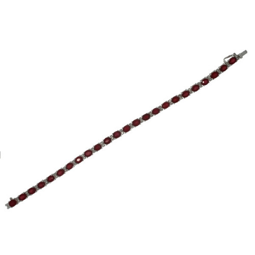 Pulsera Tendis de Oro Diamante Ruby - BC050429-118 RB